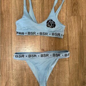 BSR Break Rules Blue Bikini Set